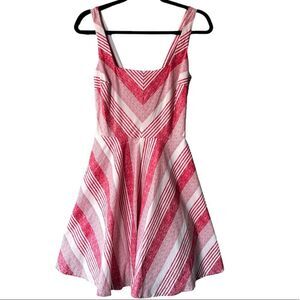 Bailey Blue Fit & Flare Striped Retro Skater Dress XS